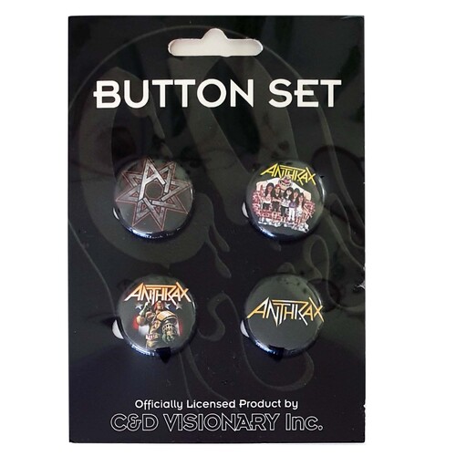 Anthrax 4 Button Badge Set