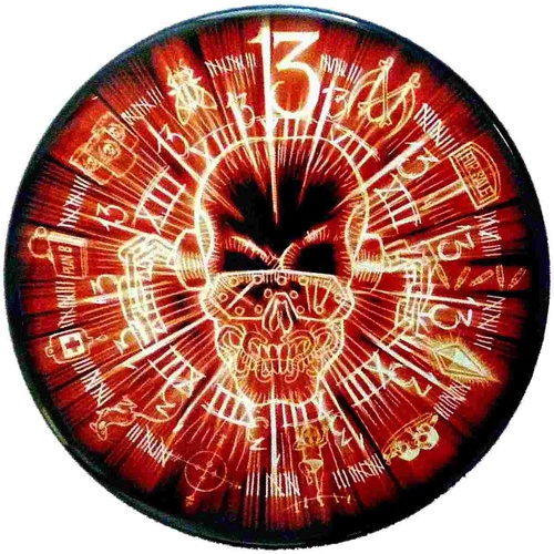 Megadeth 13 Skull Circular Magnet