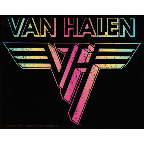 Van Halen Rainbow Logo Sticker