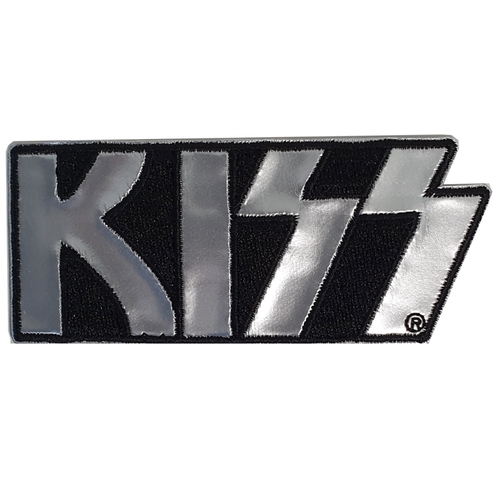 Kiss Chrome Logo Patch