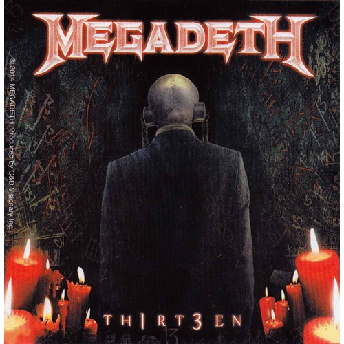 Megadeth 13 Candles Sticker