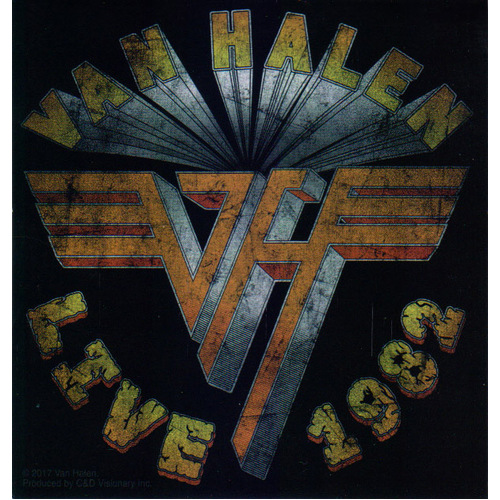 Van Halen Live 1982 Sticker