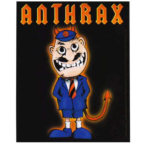 Anthrax Devil Man Sticker