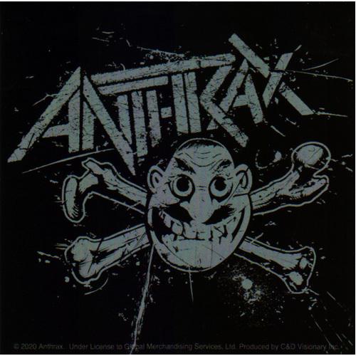 Anthrax Grey Not Man Sticker