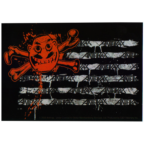 Anthrax Man Flag Sticker