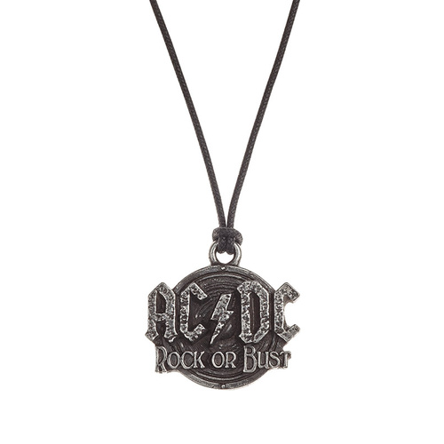 AC/DC Rock Or Bust Pendant Necklace