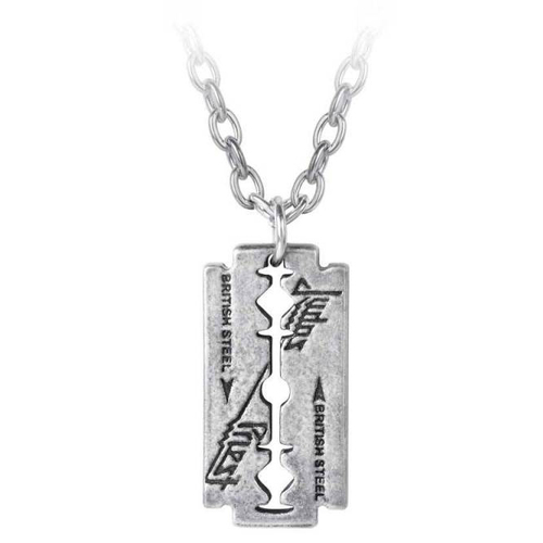 Judas Priest British Steel Razorblade Pendant Necklace