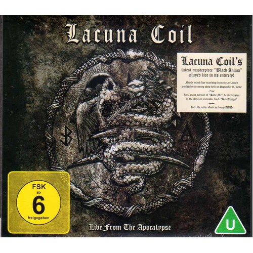 Lacuna Coil Live From The Apocalypse CD DVD Digipak Ltd Edition
