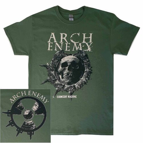 Arch Enemy Doomsday Machine Green Vintage Shirt [Size: S]
