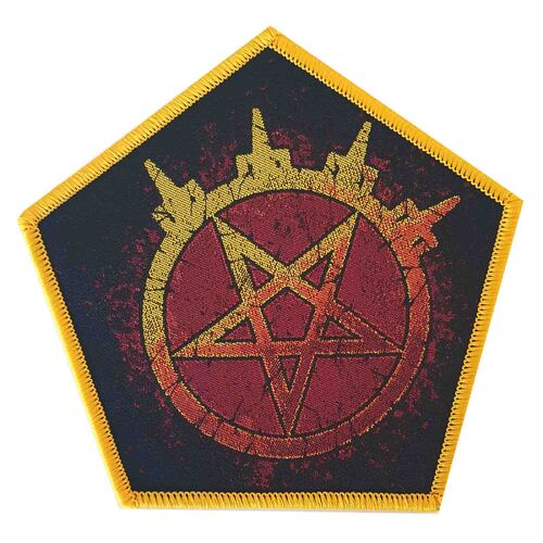 Arch Enemy Pentagram Yellow Border Patch