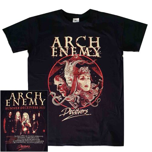 Arch Enemy Summer Deceivers Tour Shirt [Size: S]