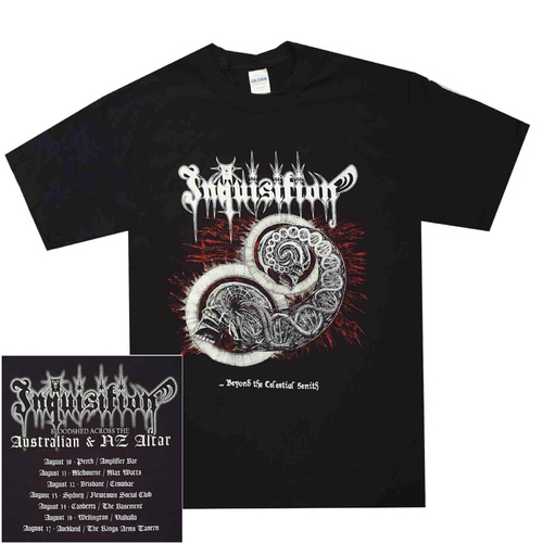 Inquisition Beyond The Celestial Zenith Australian Tour Shirt [Size: M]