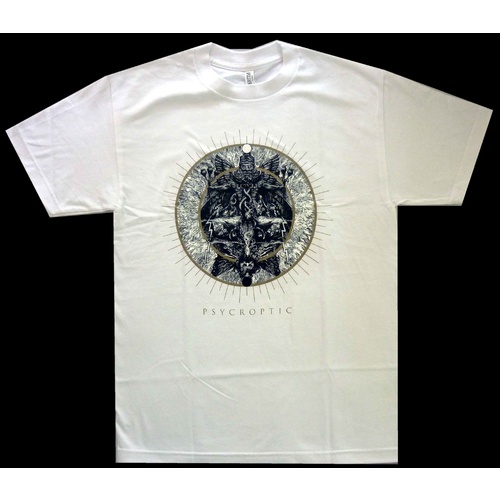 Psycroptic Circle Of The Lie White Shirt [Size: S]