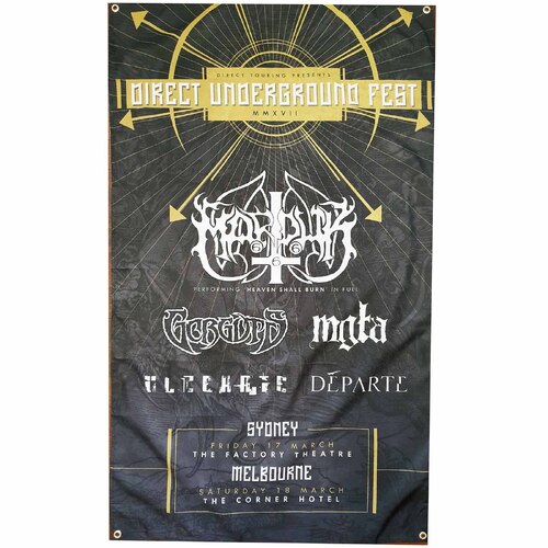 Direct Underground Festival 2017 Poster Flag