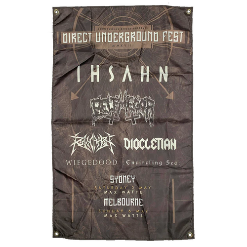 Direct Underground Festival 2018 Poster Flag