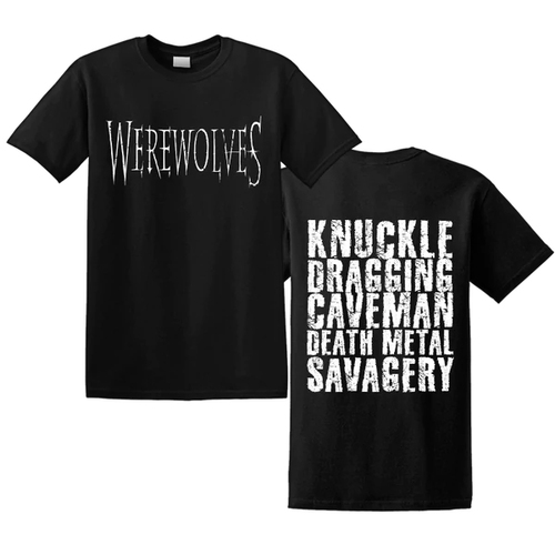 Werewolves Caveman Deathmetal Shirt [Size: M]