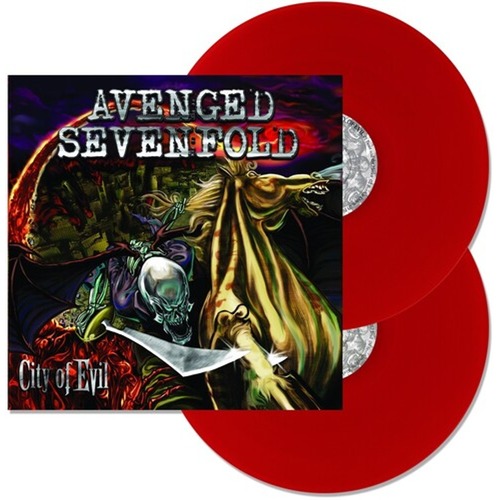 Avenged Sevenfold City Of Evil Red Translucent Vinyl 2 LP Limited Edition