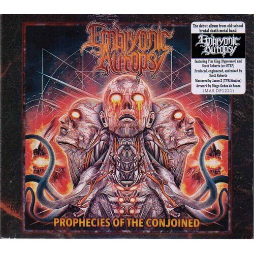 Embryonic Autopsy Prophecies Of The Conjoined CD Digipak Limited Edition