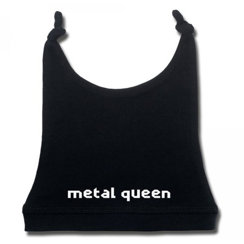 Metal Queen Baby Hat [Size: Black (one size 0-6 months)]