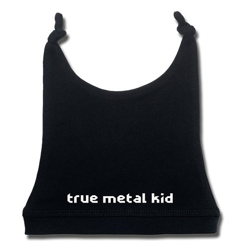 True Metal Kids Baby Hat (choice of 4 colours) [Size: Black (one size 0-6 months)]
