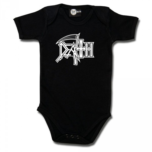 Death Logo Baby Bodysuit [Size: White Logo 56-62 (0–6 months)]