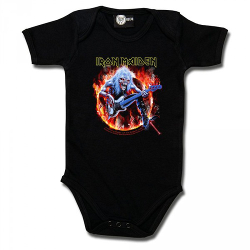 Iron Maiden Fear Live Flames Baby Body Suit [Size: 68/74 (6–12 months)]