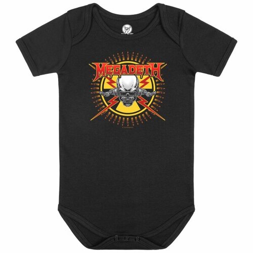 Megadeth Skull & Bullets Baby Bodysuit [Size: 68/74 (6–12 months)]