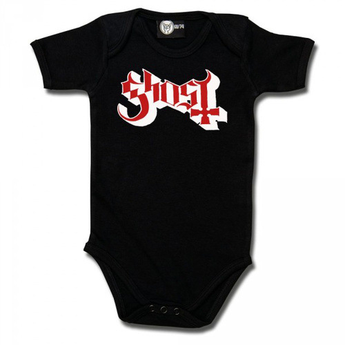 Ghost Logo Baby Bodysuit [Size: Black 80/86 (12-18 months)]