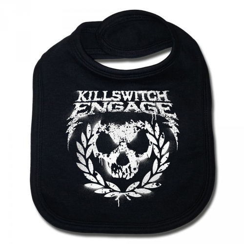 Killswitch Engage Skull Leaves Baby Bib
