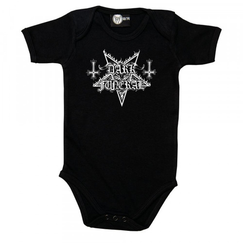 Dark Funeral Baby Bodysuit [Size: Black 56-62 (0–6 months)]
