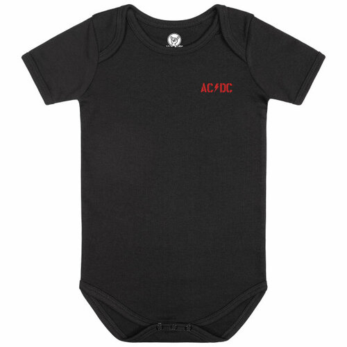 AC DC Pwr Up Baby Bodysuit [Size: Black 56-62 (0–6 months)]