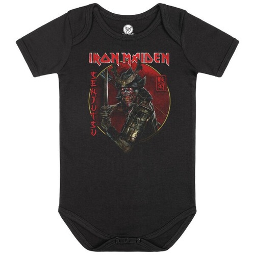 Iron Maiden Senjutsu Baby Organic Bodysuit [Size: Black 68/74 (6–12 months)]