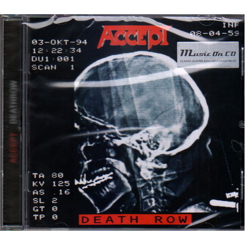 Accept Death Row CD