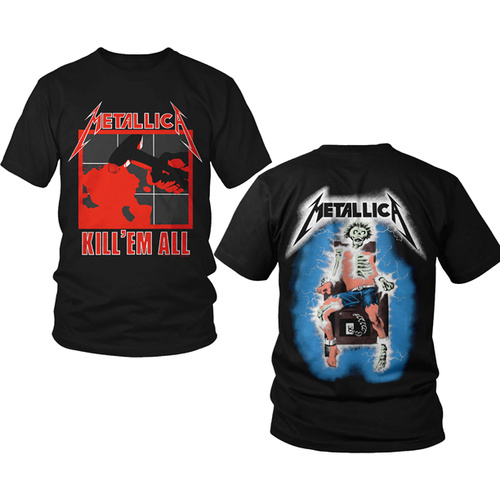 Metallica Official T-Shirt And Justice for All Thrash Metal Classic Kill 'Em All 