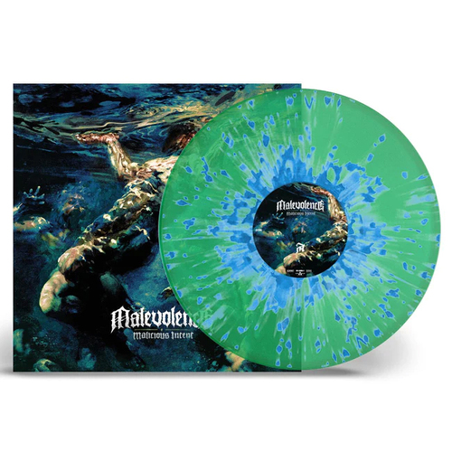 Malevolence Malicious Intent LP Green Sky Blue Splatter Vinyl