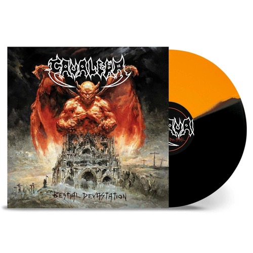 Cavalera Conspiracy Bestial Devastation Orange Black Split Vinyl LP Record