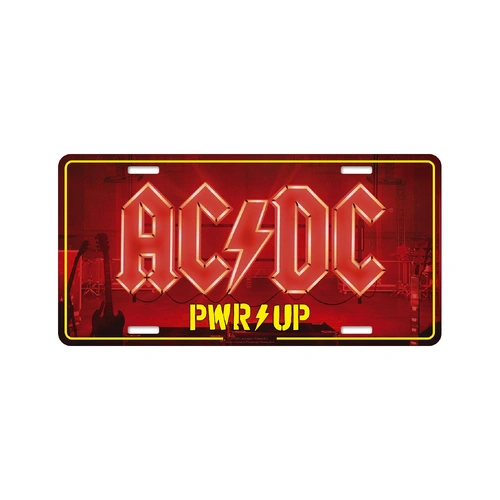 AC/DC Power Up Number Plate