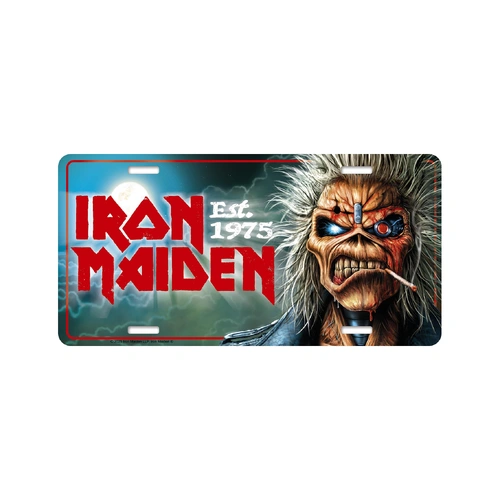 Iron Maiden Est 1975 Number Plate