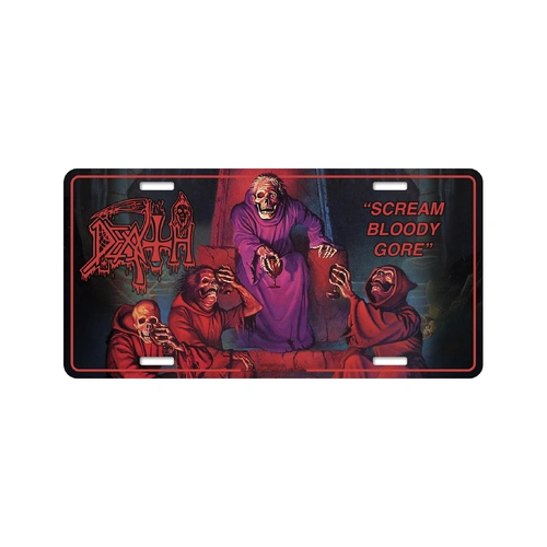 Death Scream Bloody Gore Number Plate