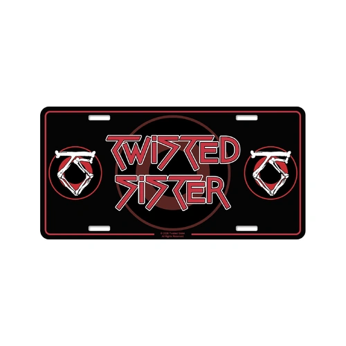 Twisted Sister Logo Number Plate