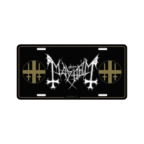 Mayhem Logo Number Plate