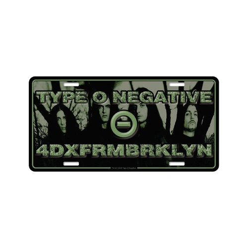 Type O Negative 4DXFRMBRKLYN Number Plate