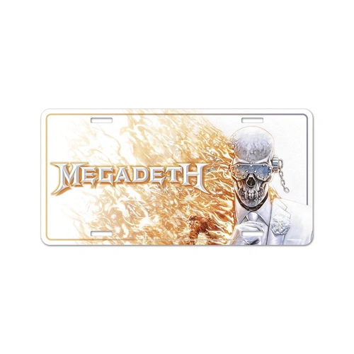 Megadeth Self Titled Number Plate