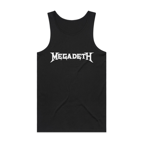 Megadeth White Logo Tank Top [Size: L]