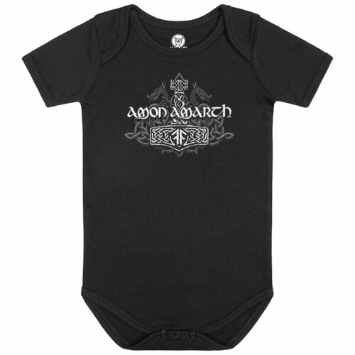 Amon Amarth Thor Hammer Baby Bodysuit [Size: 68/74 (6–12 months)]