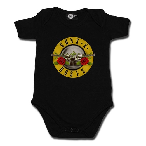 Guns N Roses Bullet Logo Baby Bodysuit [Size: 68/74 (6–12 months)]
