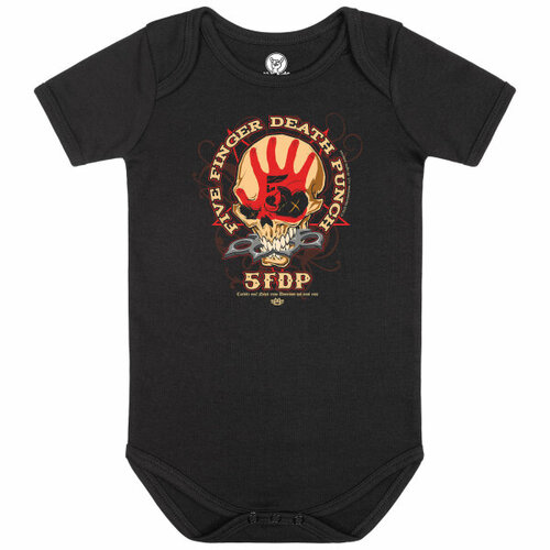 Five Finger Death Punch Knucklehead Baby Bodysuit [Size: 68/74 (6–12 months)]