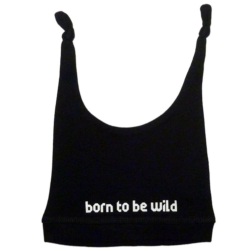 Born To Be Wild Baby Hat [Size: Black (one size 0-6 months)]
