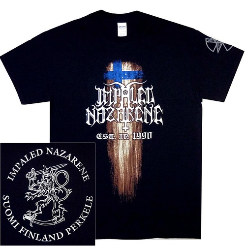 Impaled Nazarene Suomi Finland Perkele Shirt [Size: S]