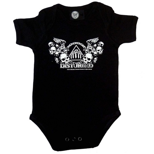 Disturbed Logo Baby Bodysuit [Size: 80 (12-18 months)]